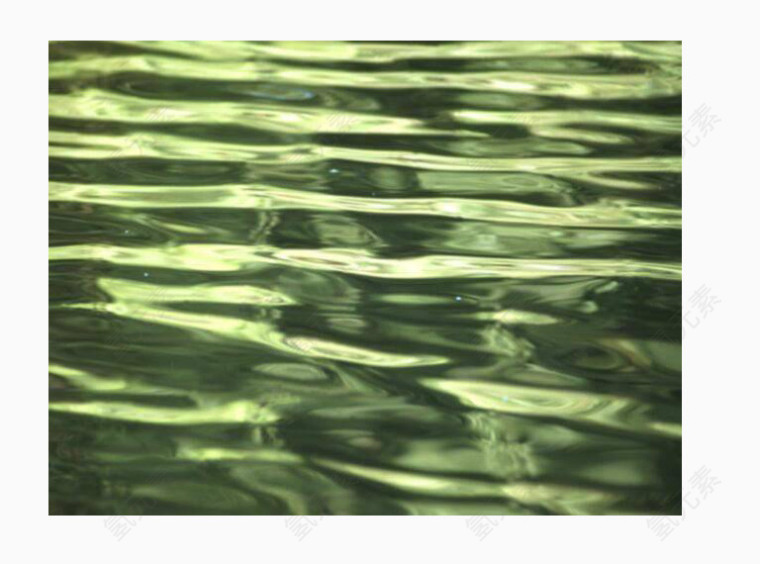 绿色水池水面水波底纹
