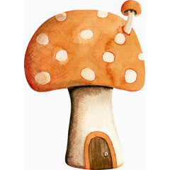橘色蘑菇