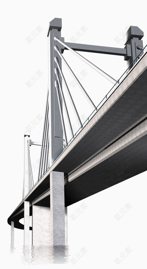 混凝土桥梁免抠素材
