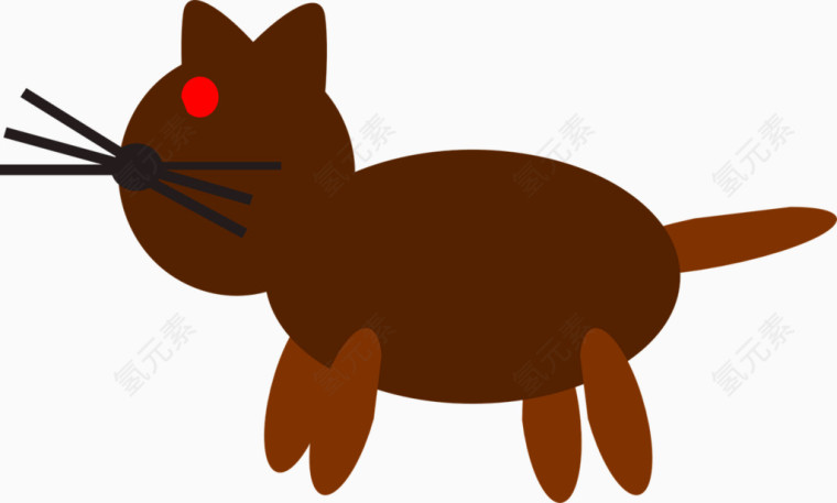 棕色的猫咪