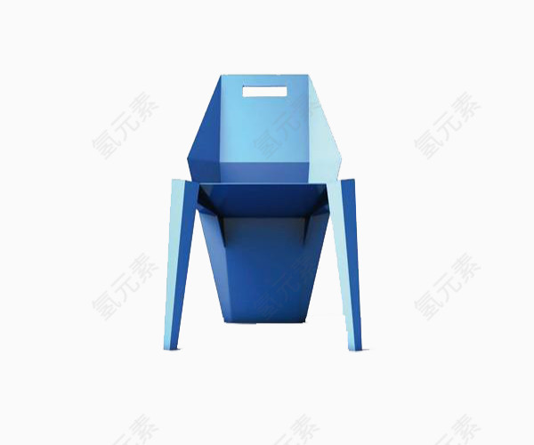 蓝色拼接椅子