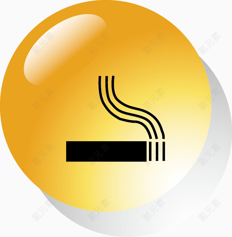 香烟图标矢量素材