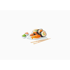 寿司美食餐饮类海报装饰