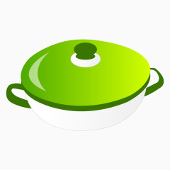 绿色汤锅铁锅