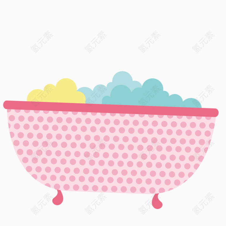 彩色浴盆