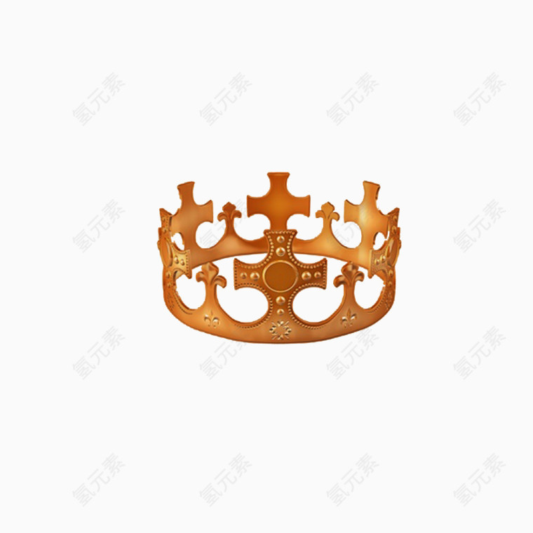 橙色创意皇冠