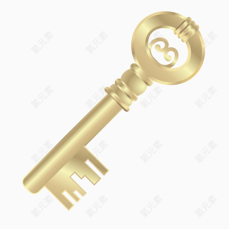 金色质感欧美钥匙