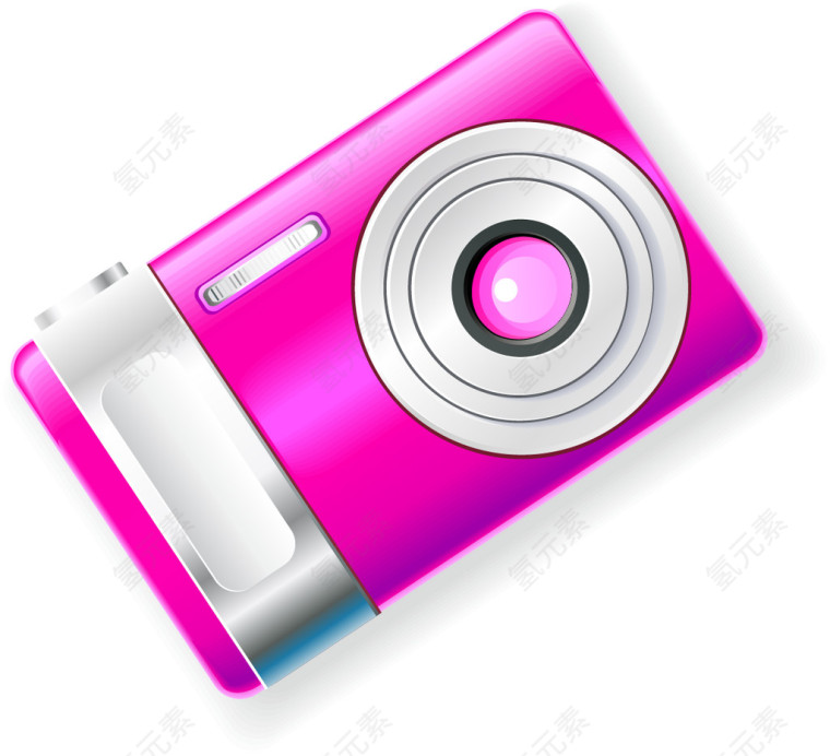 粉色智能照相机