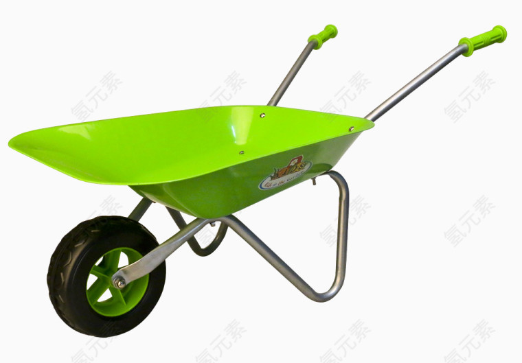 绿色园林工具儿童手推车