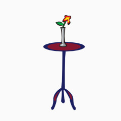 桌子上的花盆