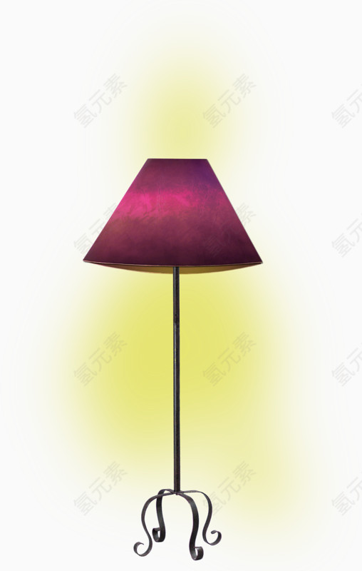 紫色台灯