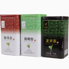铁盒龙井茶包装普洱茶饆饠春茶