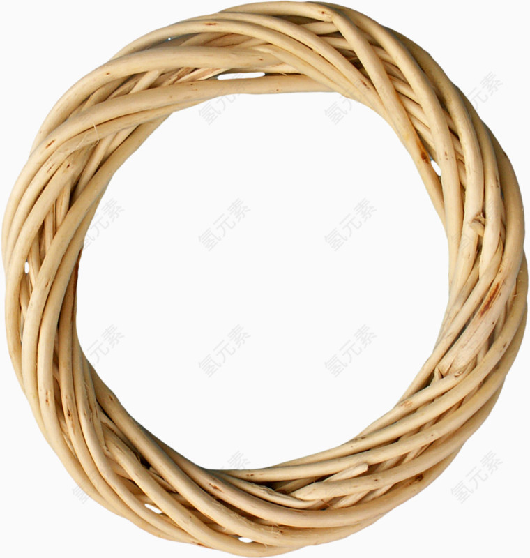 棕色枯枝圆环