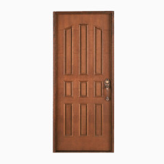 褐色装饰的门