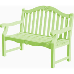绿色木椅子