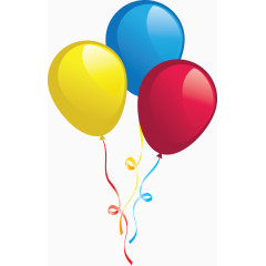 矢量元素生日礼物气球