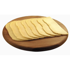 砧板上的奶酪片