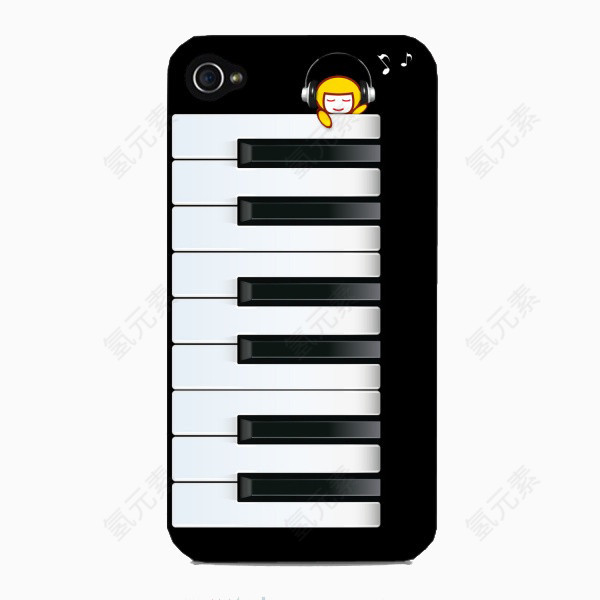 钢琴图案手机壳