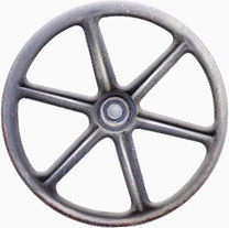 灰色金属钢圈轮胎