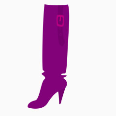 紫色高靴