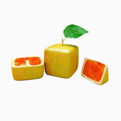 方形柚子图像