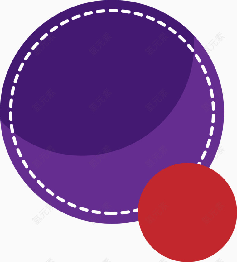 紫色简约商品标签矢量图