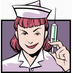 卡通邪恶护士元素