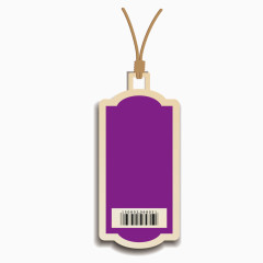 矢量紫色物品标牌