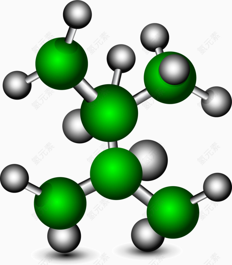 矢量手绘分子