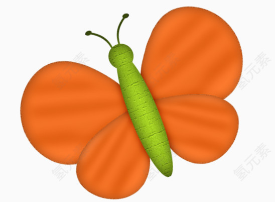橙色小蝴蝶