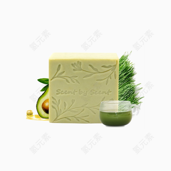 香觉手工皂麦苗青汁天然植物精油皂