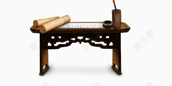 中国风木桌