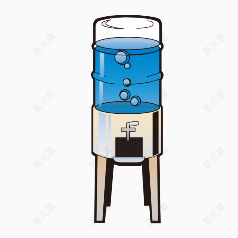 手绘饮水机