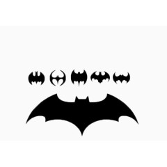 6只不用的蝙蝠标志