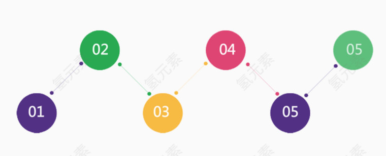 彩色圆点商务数据