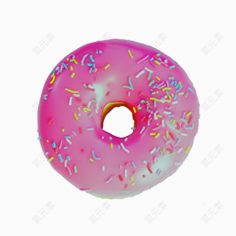 粉色甜甜圈图形