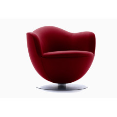 大红色装饰异形球椅