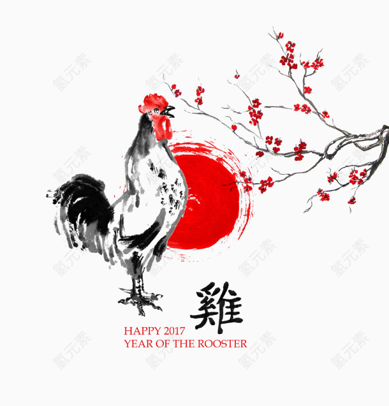 中国梅花公鸡