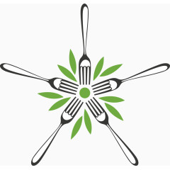 矢量叉子logo
