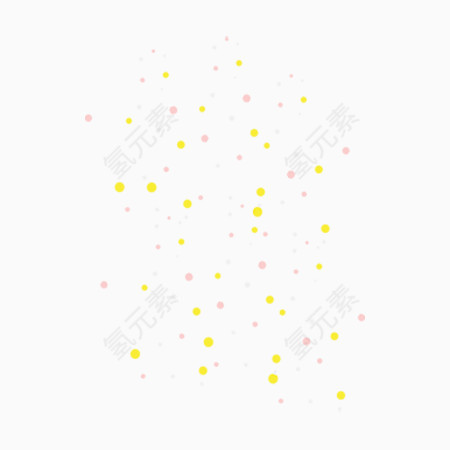 黄色星点背景元素素材