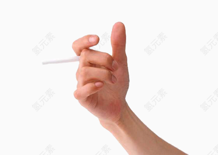 手与香烟