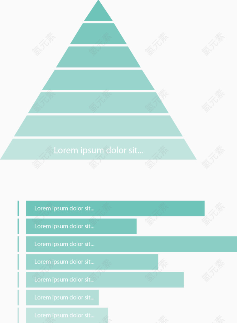 蓝色渐变矢量素材