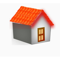 橘红色屋檐的房子