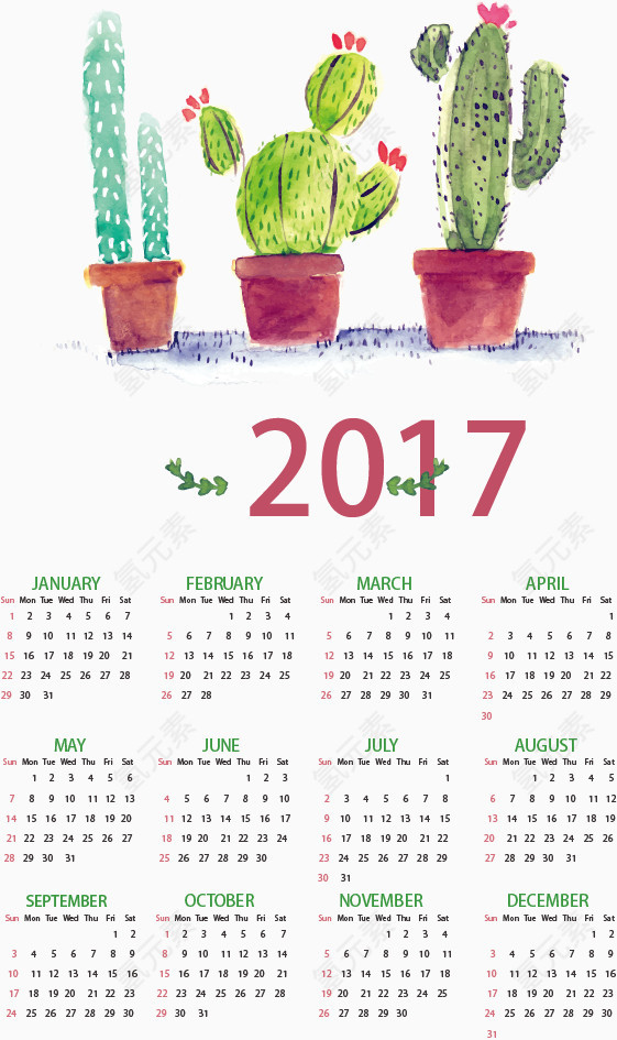 植物新年日历