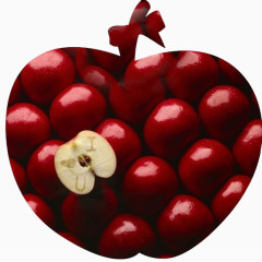 红色苹果造型图标