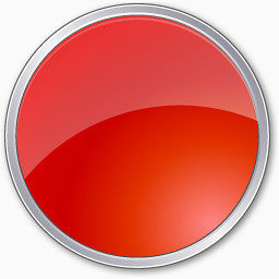 红色水晶风格按钮图标