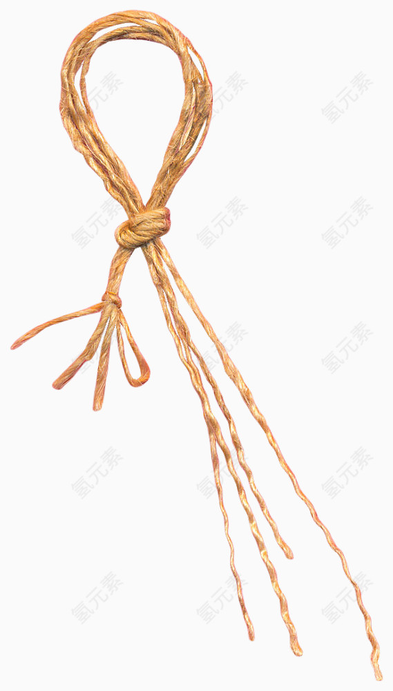 棕色漂亮打结绳子