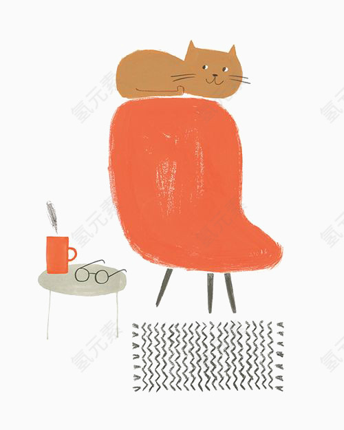趴在椅子上的猫
