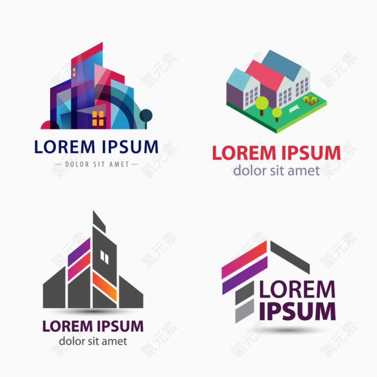 房地产公司logo模板