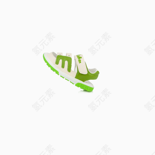 白绿色儿童凉鞋
